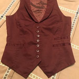 Burgundy/maroon Vest